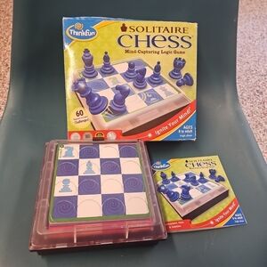 2010 Thinkfun Solitaire Chess Logic Game 100% Complete Single Player Age 8+
